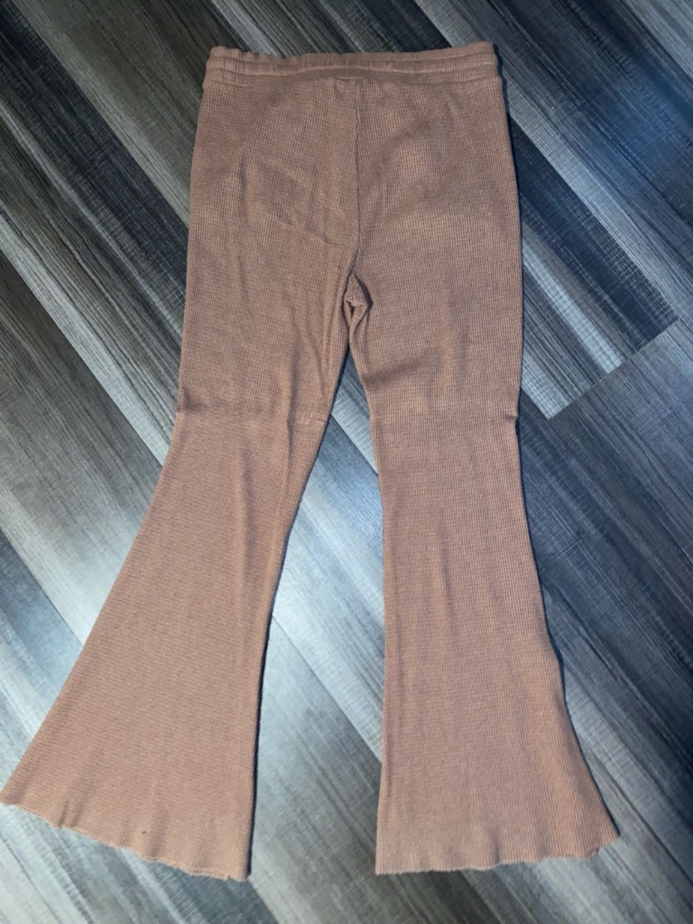 American Eagle Brown Knit Flared Sweatpants - Picture 9 of 9